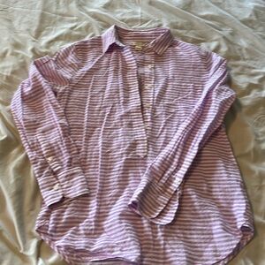 Jcrew striped button front blouse